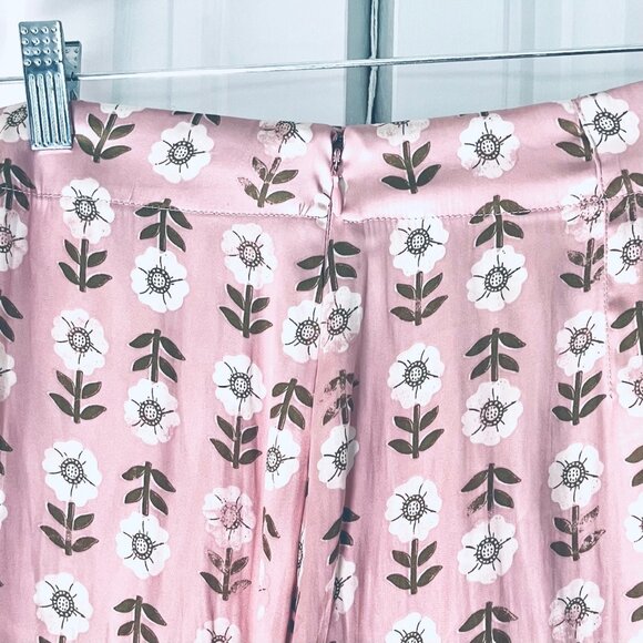 Free People Analise Polka Dot Button up Midi Skirt in Blush Combo (6) New/Tag - Picture 8 of 14